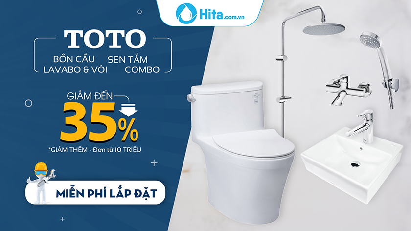 Hita bao phí lắp đặt khi mua thiết bị vệ sinh TOTO INAX tháng 10 này!